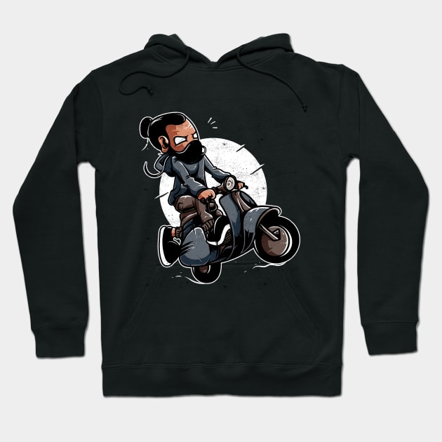 vespa rider Hoodie by unlesssla